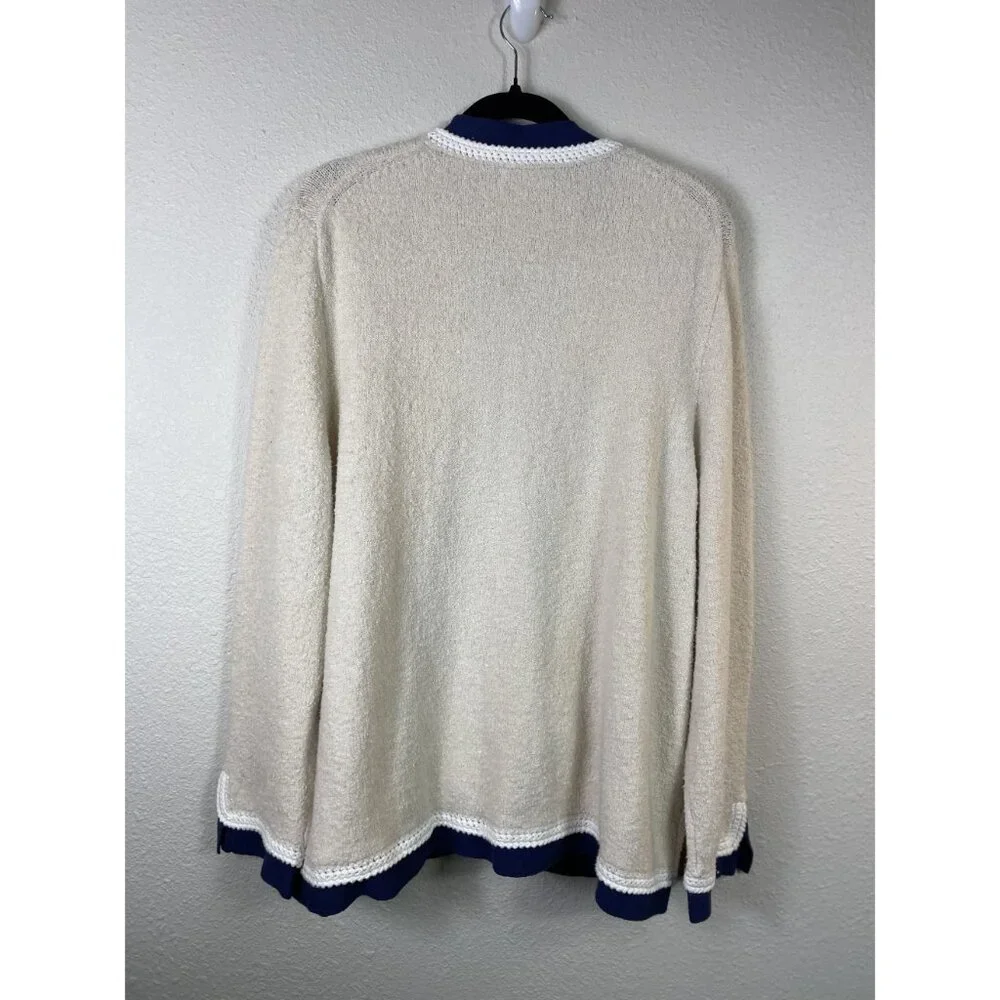 J Crew Textured Bouclé Lady Jacket Cardigan Size 2X - Picture 3 of 7